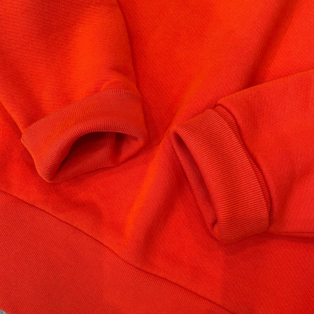 美品★モンクレール SWEATSHIRT スウェット 裏起毛 ロゴ オレンジ