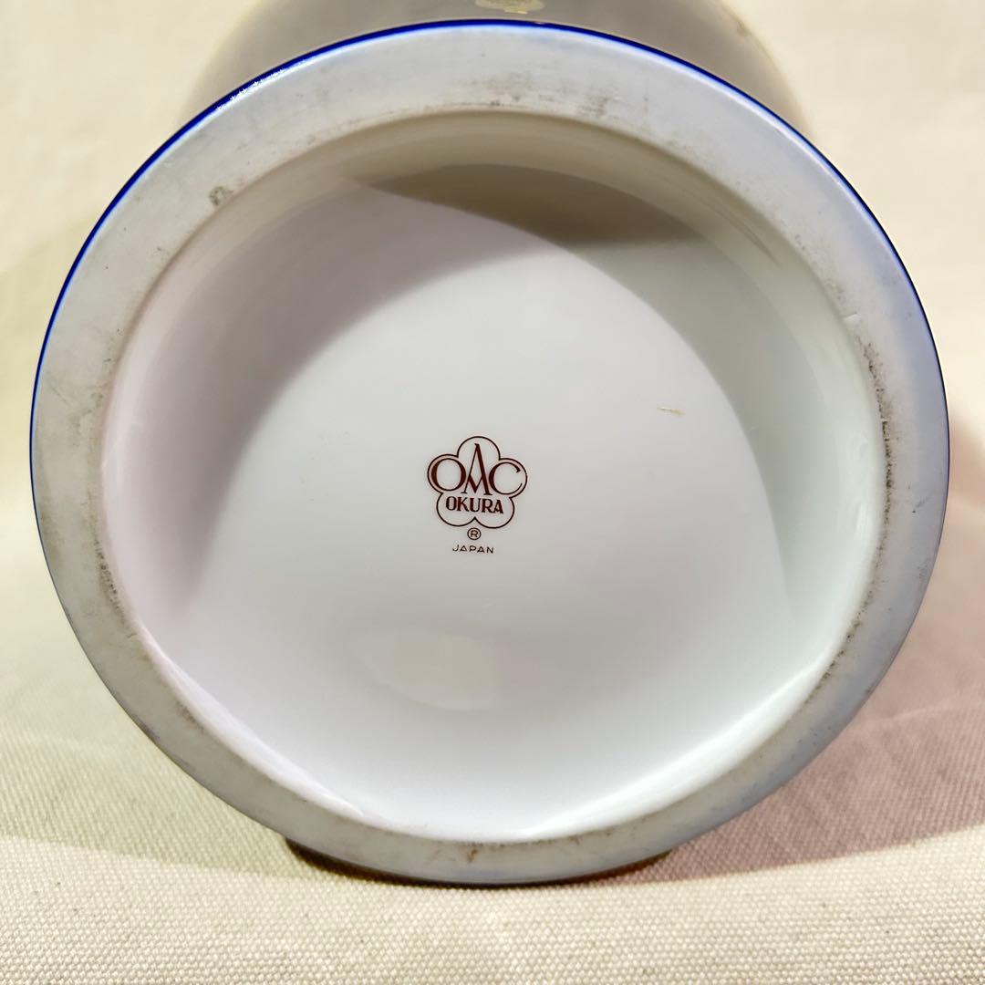 マ*サ様 大倉陶園　金触　ブドウ　葡萄　花瓶　フラワーベース