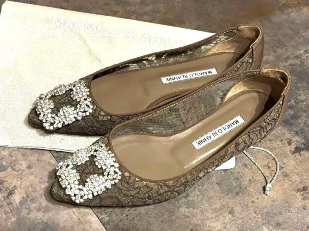 MANOLO BLAHNIKマノロブラニク◆HANGISI ハンギシ レース36