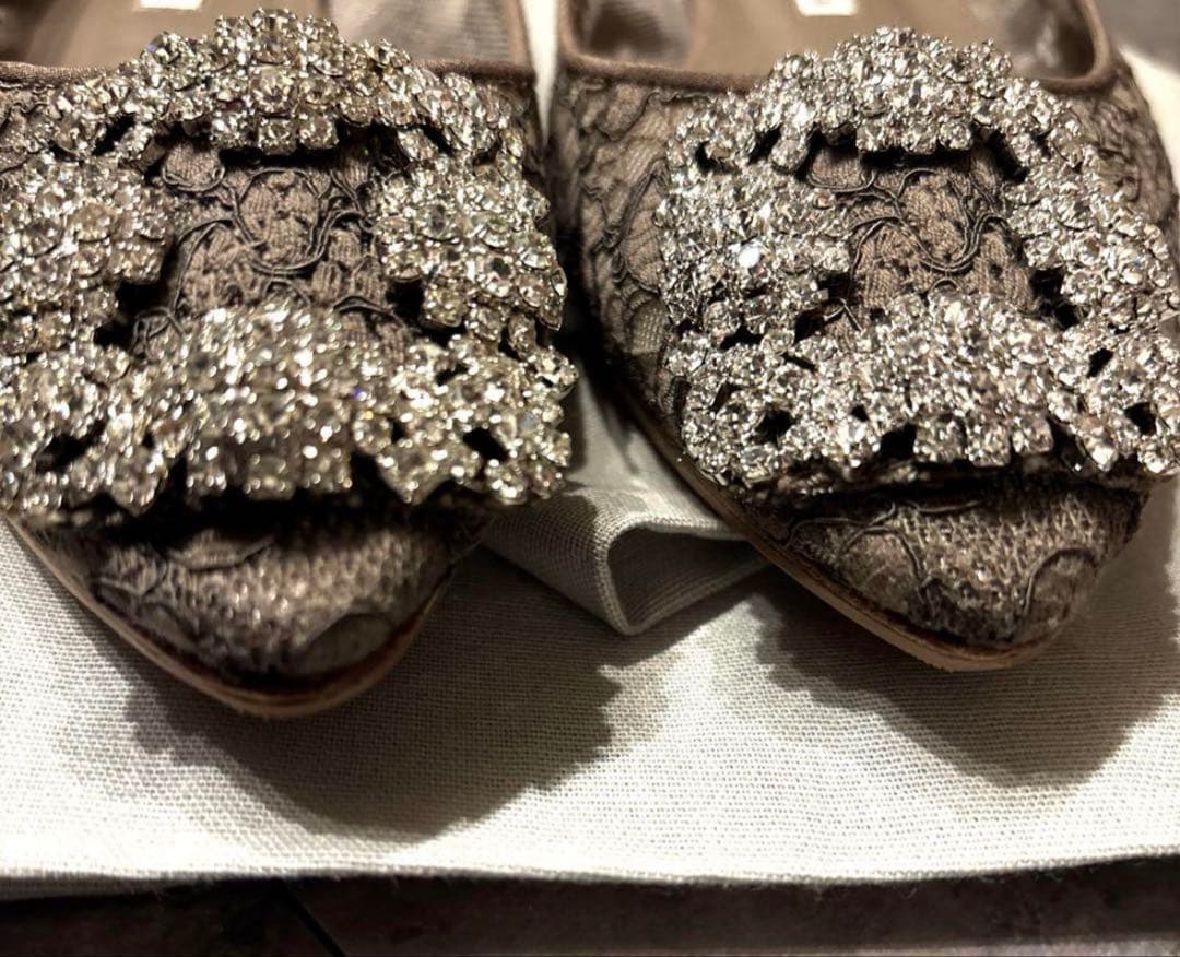 MANOLO BLAHNIKマノロブラニク◆HANGISI ハンギシ レース36