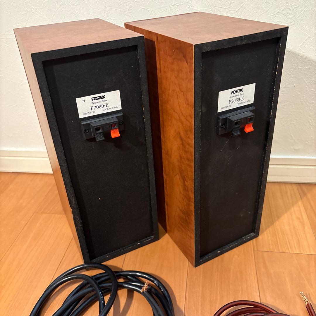 FOSTEX スピーカー P2080-E ケーブル2種類セット