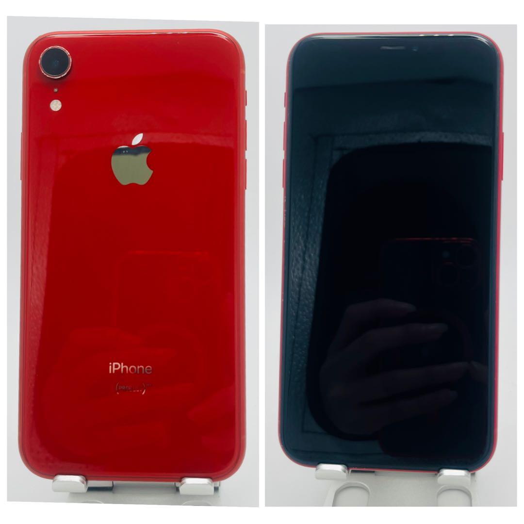 【C】iPhone XR 128GB SIMフリー　レッド　本体