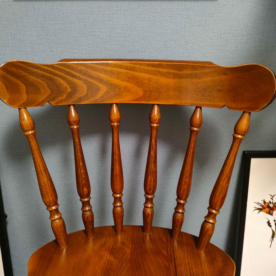 【はやて】柏木工 ウィンザーチェア ビンテージ レトロ ダイニングチェア