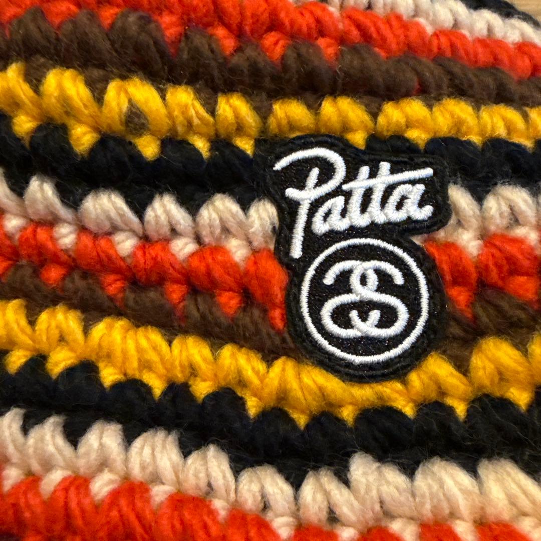 stussy patta striped knit bucket hat ハット