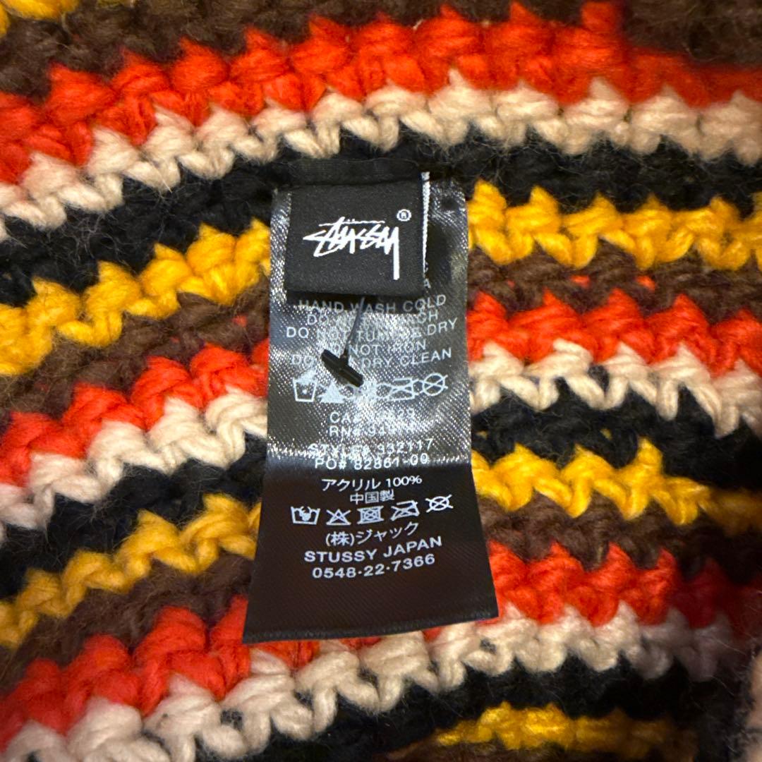 stussy patta striped knit bucket hat ハット