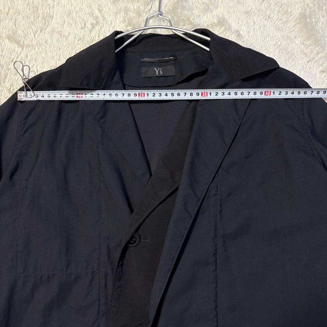 希少✨ Y's アシンメトリー テーラードジャケット 変型 ブラック22ss