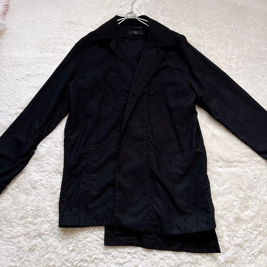 希少✨ Y's アシンメトリー テーラードジャケット 変型 ブラック22ss