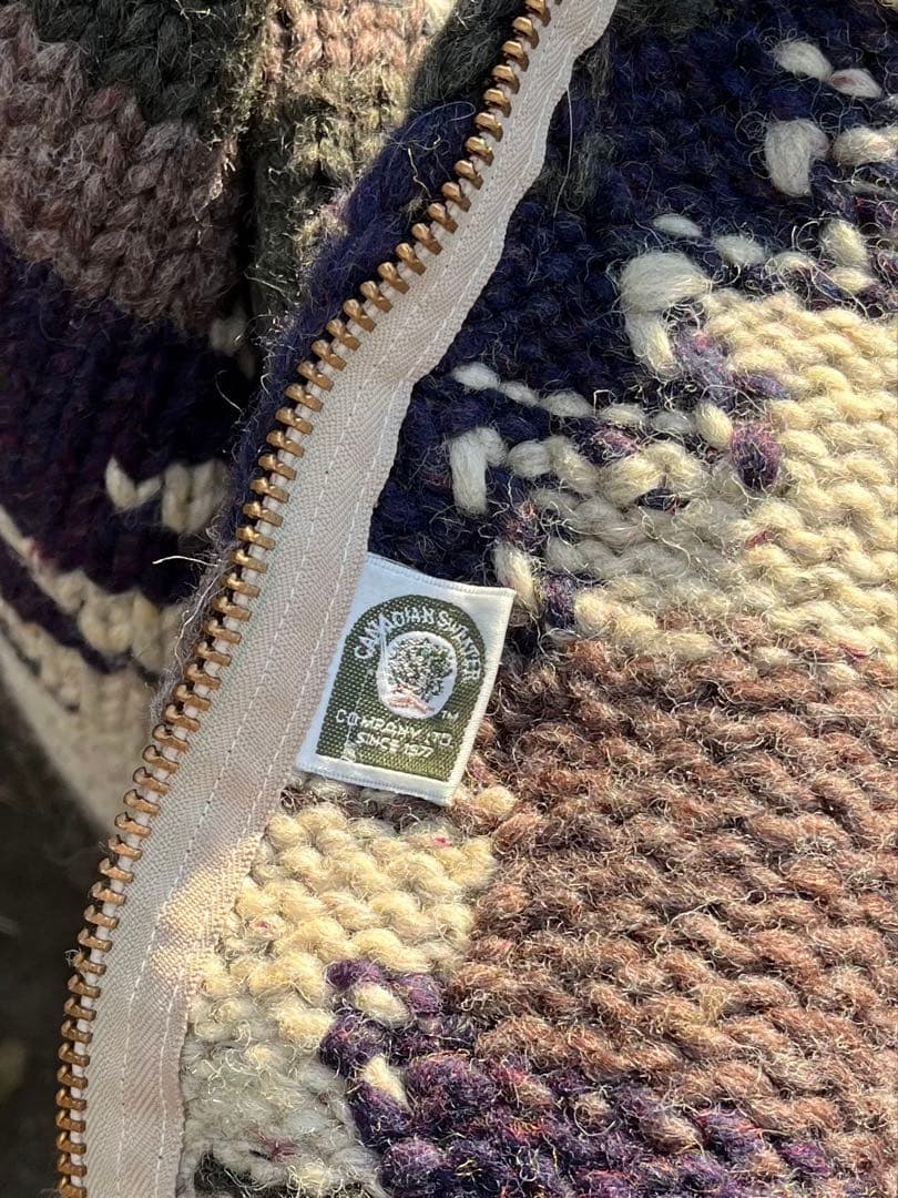 CANADIAN SWEATERカナディアンセーター カウチンカーディガンM