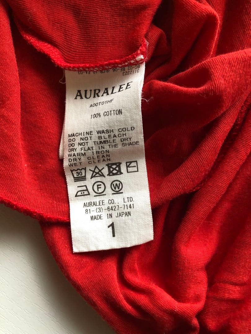 トップス AURALEE Super High Gauge Sheer Rib