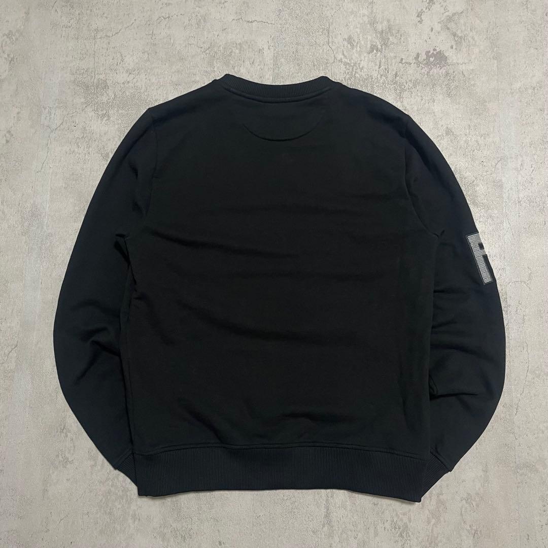 美品 FENDI ギンガムチェック FF ロゴ スウェット トレーナー 黒