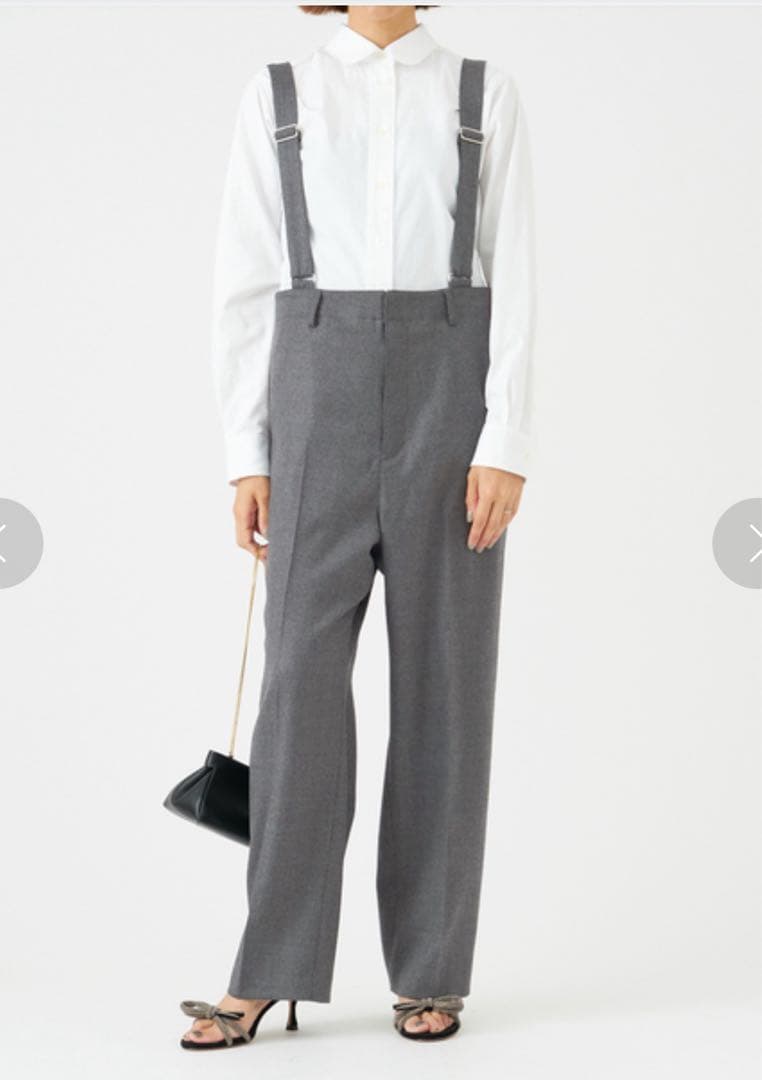 イエナ　IENA ハイウエストサスペンダーパンツ　2023AW サイズ38