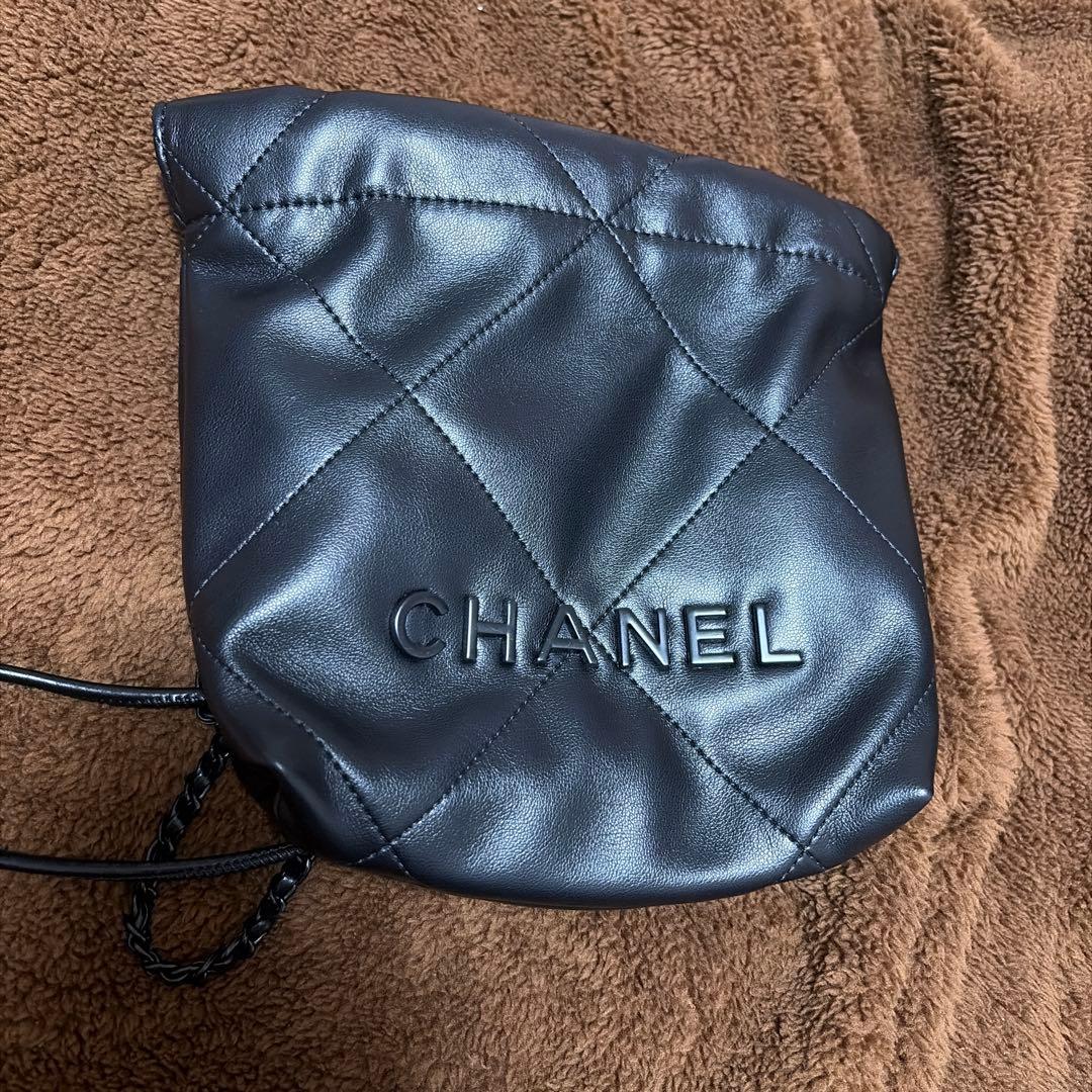 【出品本日まで】CHANEL オールブラック ショルダーバッグ