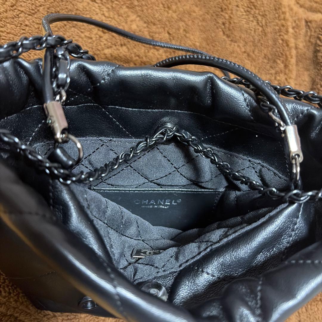 【出品本日まで】CHANEL オールブラック ショルダーバッグ