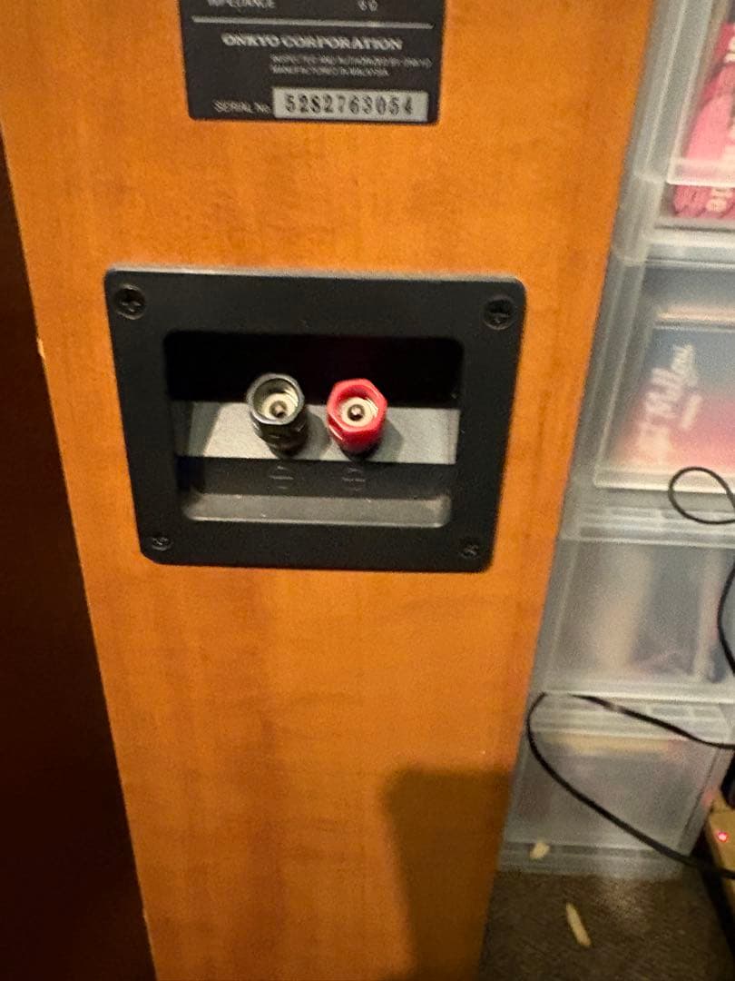 オンキョー　ONKYO　スピーカー　Ｄ-105F 木目