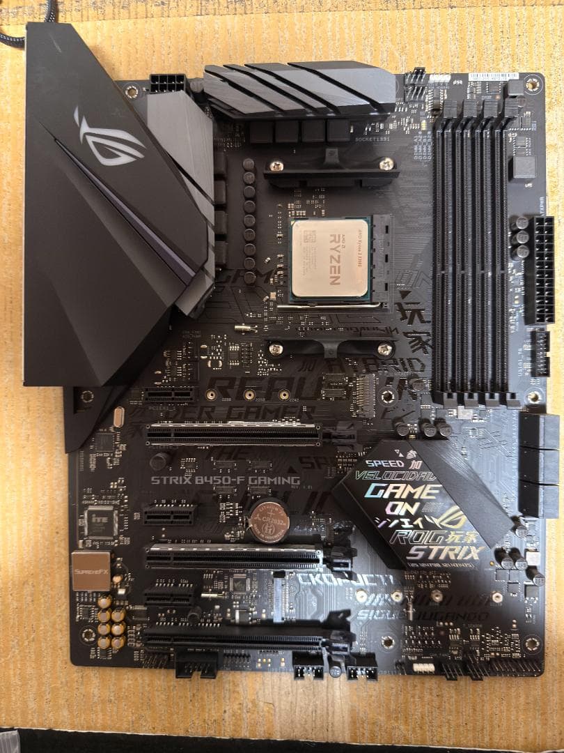 マザーボード ROG STRIX B450-F GAMING + AMD Ryzen3200g