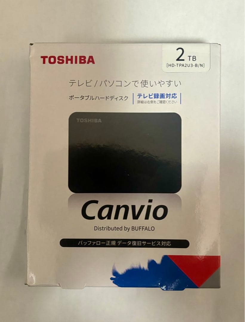 TOSHIBA Canvio 2TB 外付けハードディスク