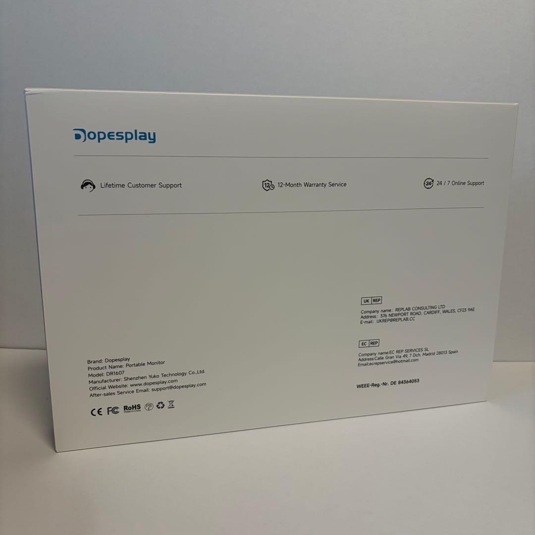 【新品未使用】splay モバイルモニター 16インチ 自立型