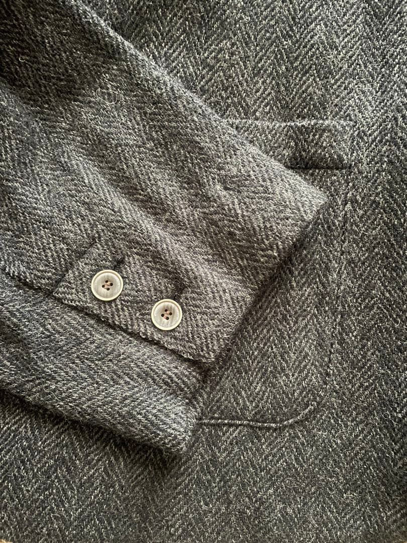 ichi antiquities ウール ヘリンボーン テーラードジャケット