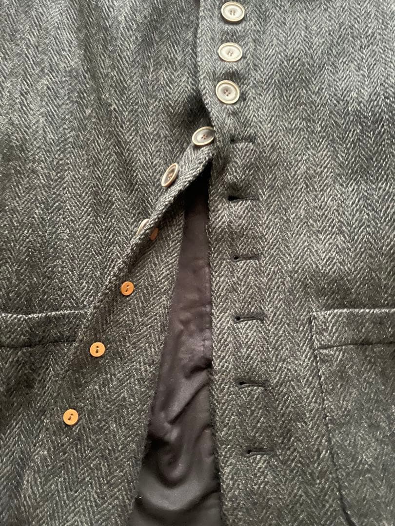 ichi antiquities ウール ヘリンボーン テーラードジャケット