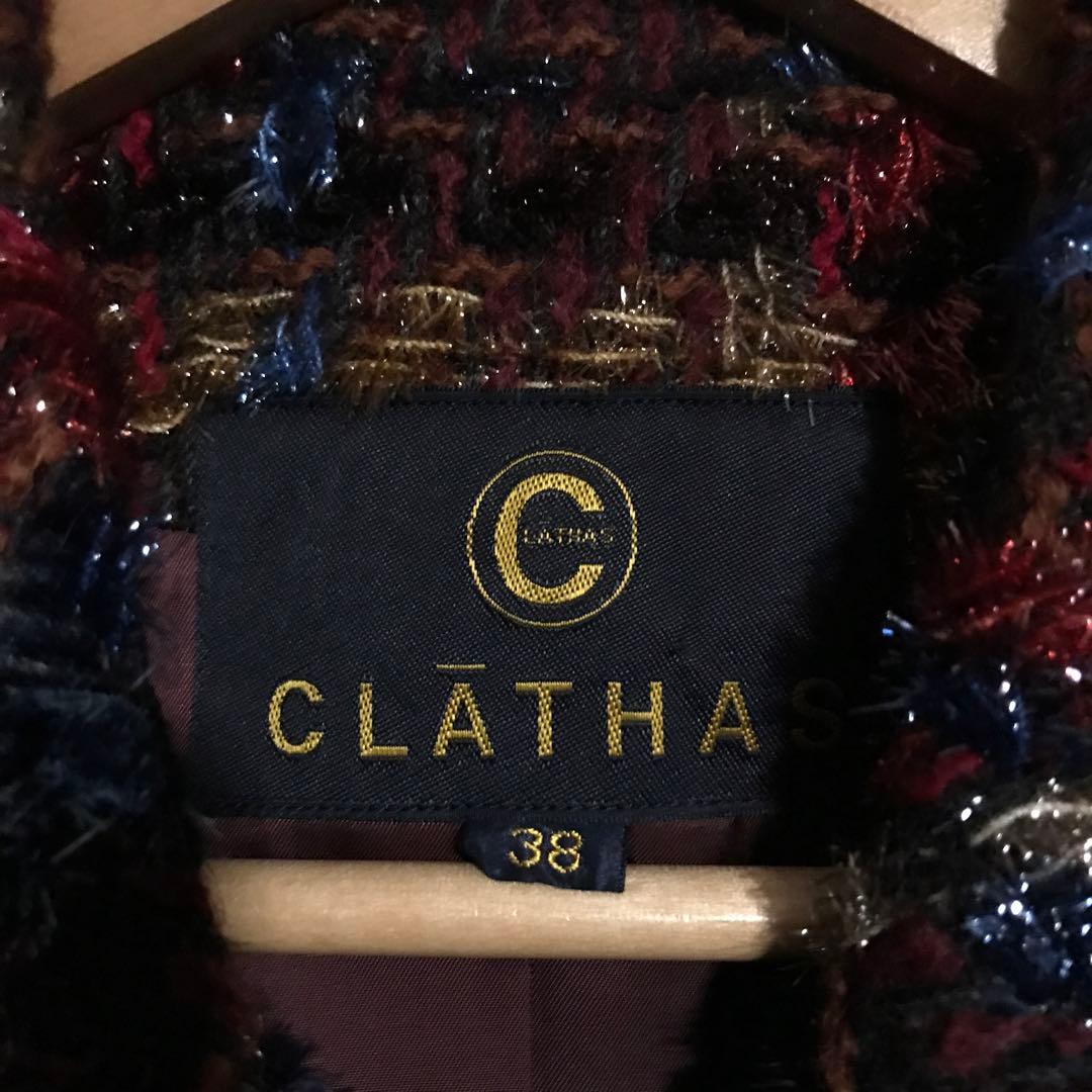 clathas ツイードジャケット　テーラードジャケット 金ボタン