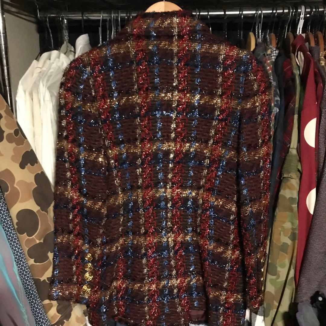 clathas ツイードジャケット　テーラードジャケット 金ボタン