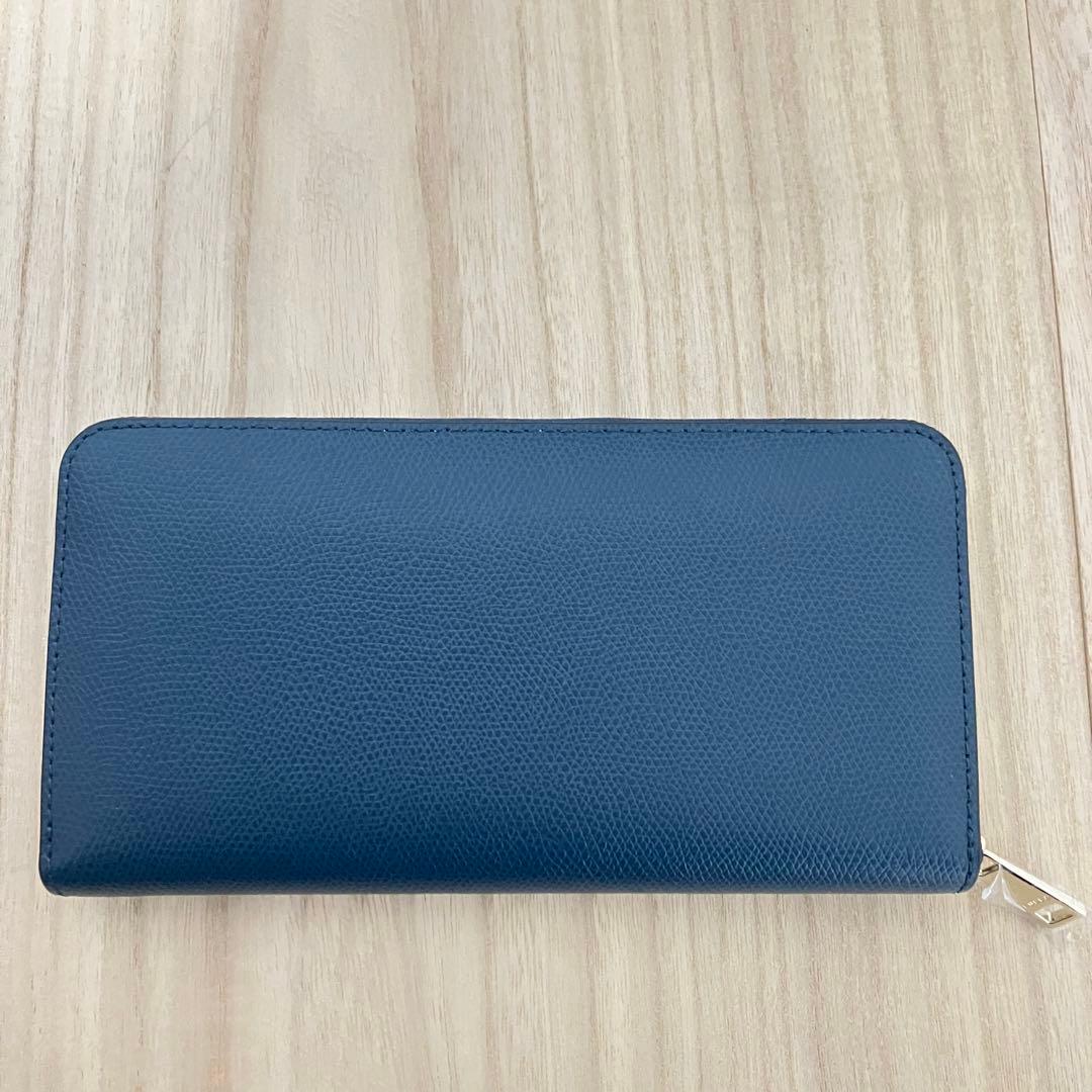 新品未使用✨保護シール付 FURLA フルラ 長財布 ネイビー 訳あり特価