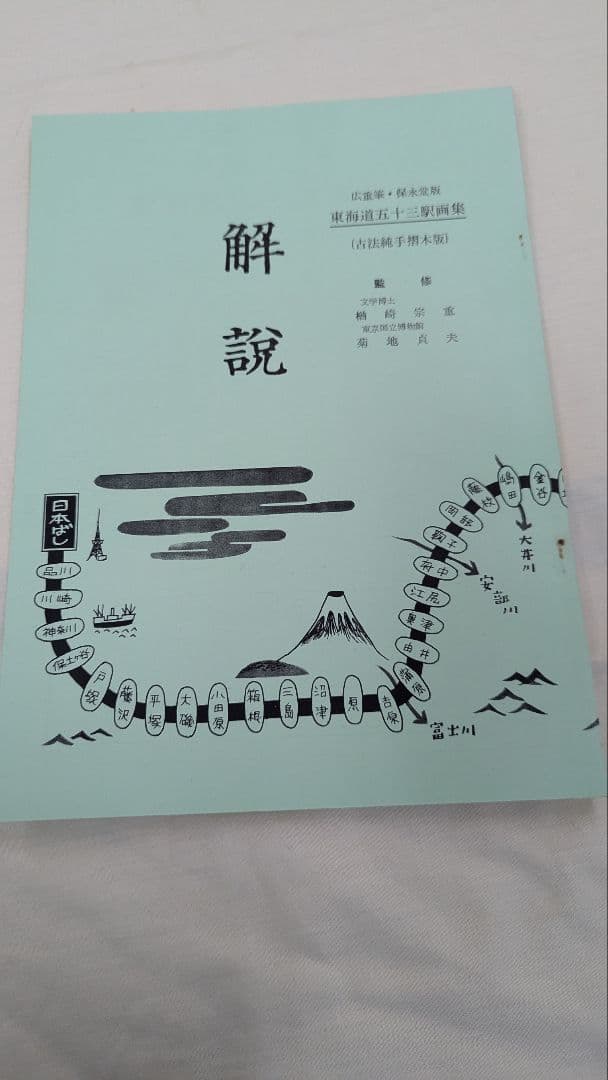 手擦木版画　古法純手摺版画　東海道五十三駅画集