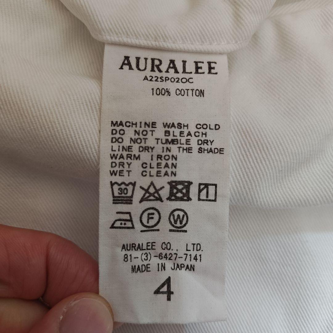 AURALEE ホワイト チノパン サイズ4 A22SP02OC