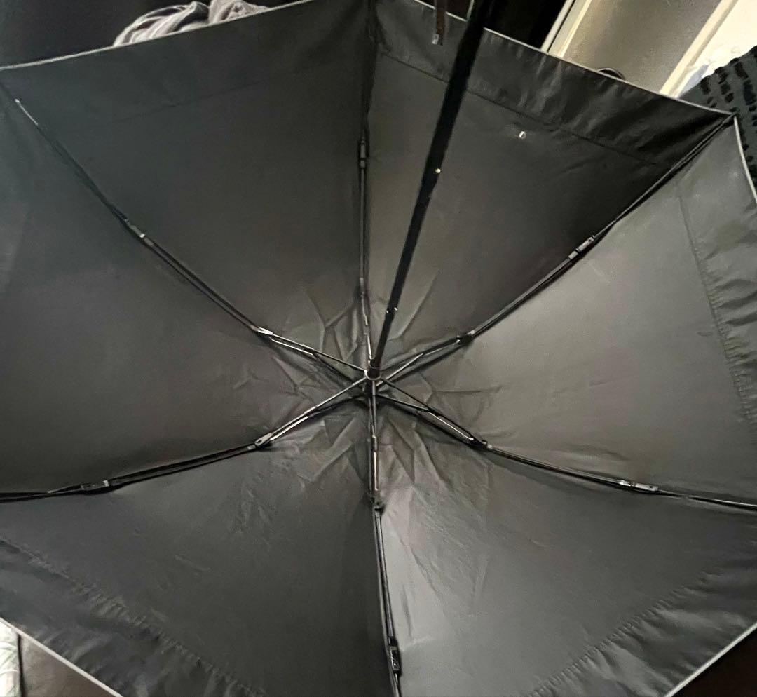 サンバリア100 日傘　3段折　コンビ　ホワイト