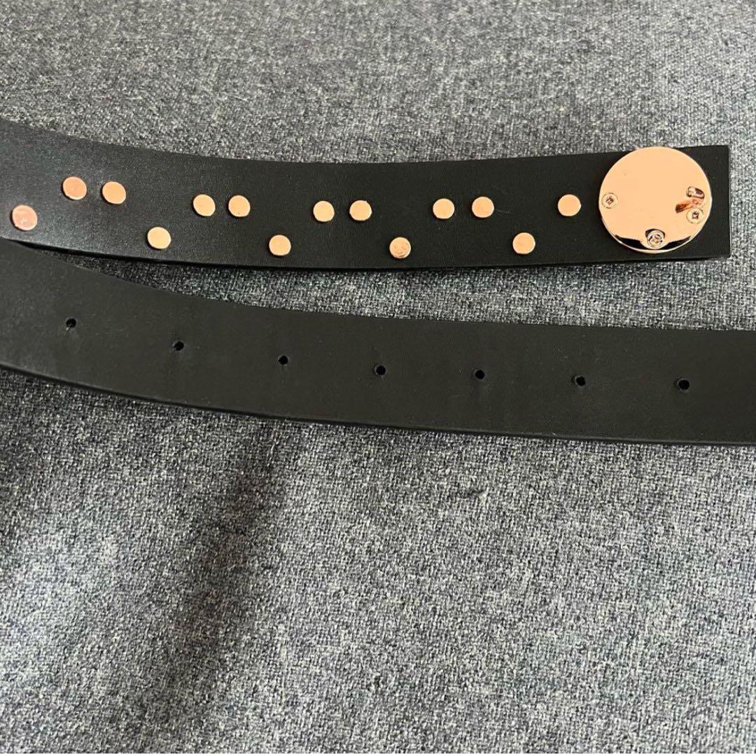 Thomas Wyldeベルト　ブラック×ピンクゴールド