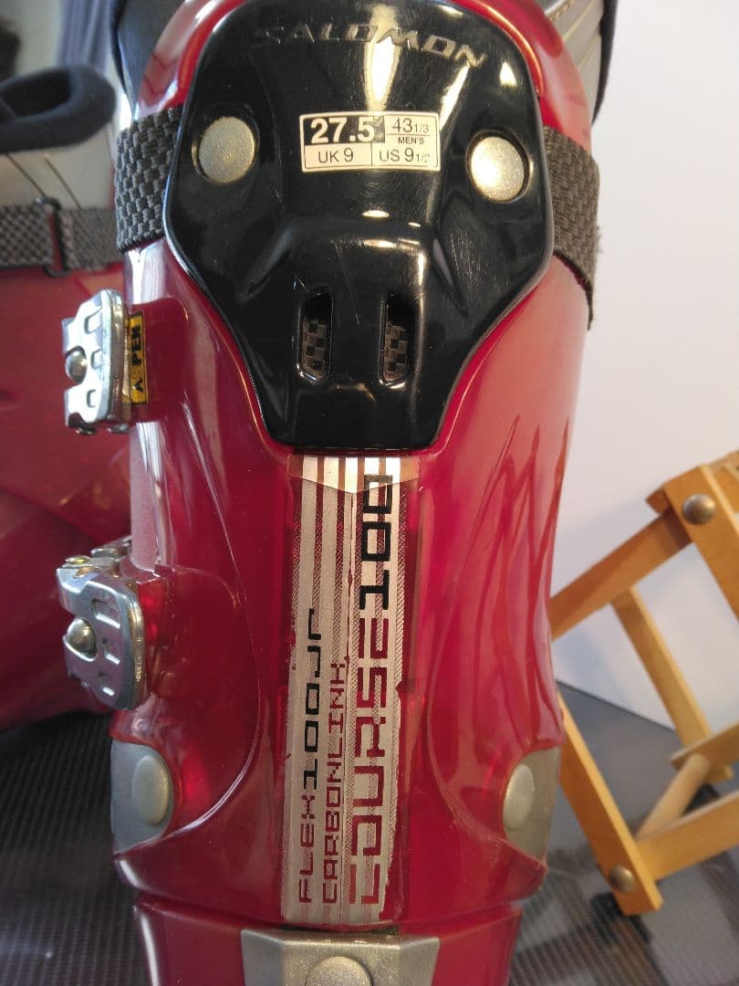 SALOMON スキー靴 赤