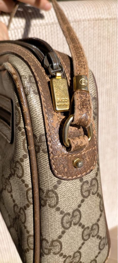 GUCCI GGパターン ショルダーバッグ ベージュ