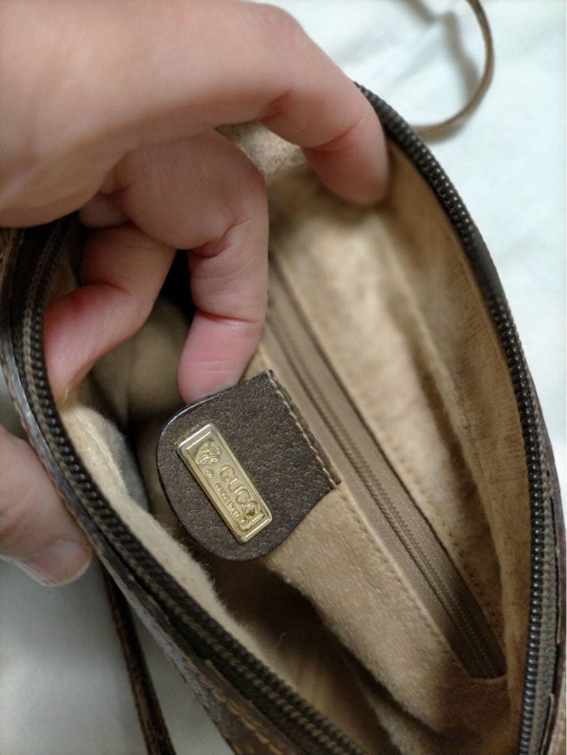 GUCCI GGパターン ショルダーバッグ ベージュ