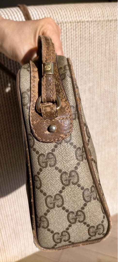 GUCCI GGパターン ショルダーバッグ ベージュ