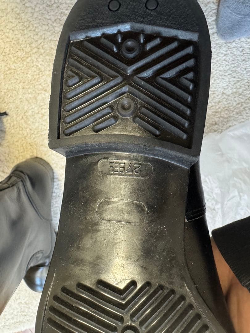 昭和　白バイ　交通機動隊　ロング丈ブーツ　本皮仕様　27EEE