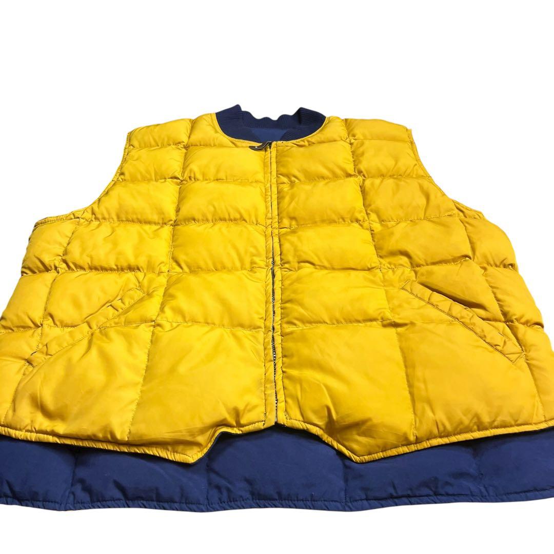 80s 90s Eddie Bauer カナディアンベスト リバーシブル ダウン