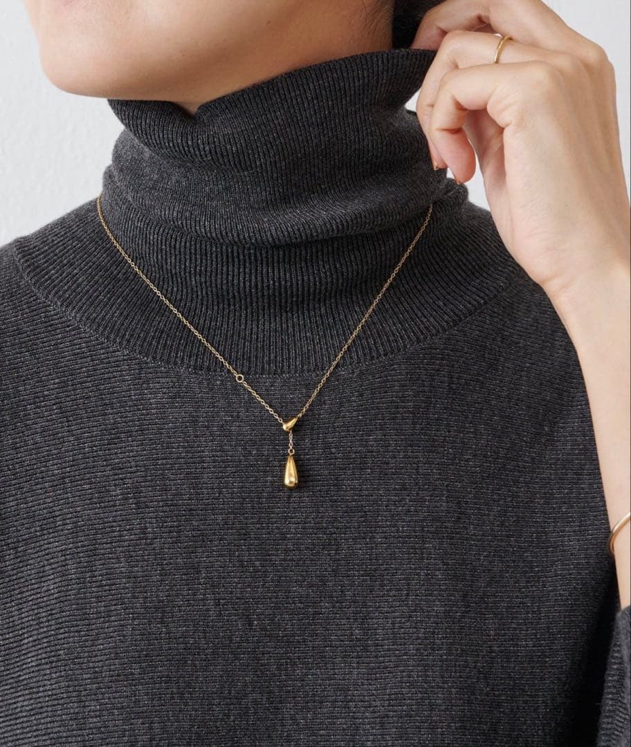 BEARDSLEY ニットコンビギャザーワンピース　タグ付き新品