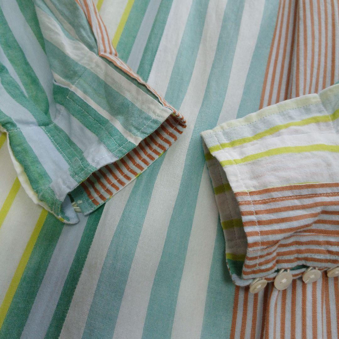 【ne Quittez pas】25SS ストライプ ギャザー ネック ドレス