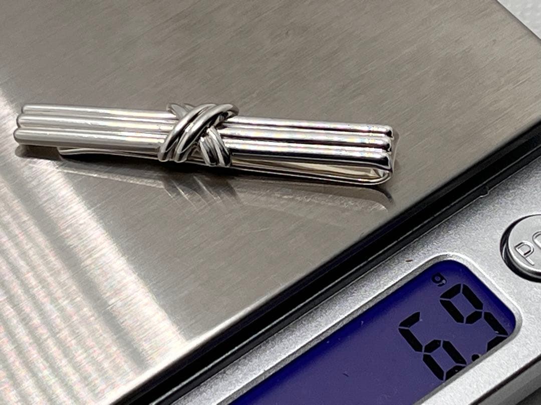 c496 美品　ティファニー　1992 シグネチャー　ネクタイピン　925