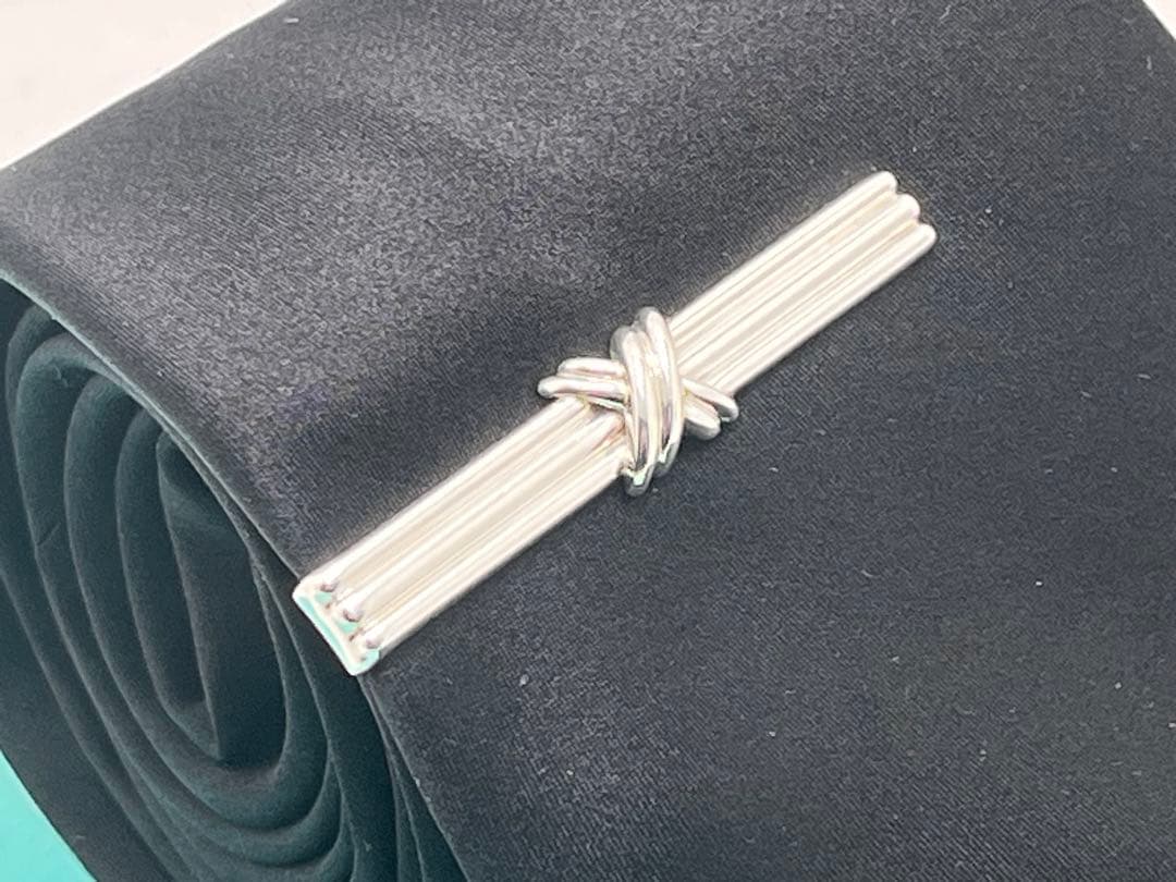 c496 美品　ティファニー　1992 シグネチャー　ネクタイピン　925