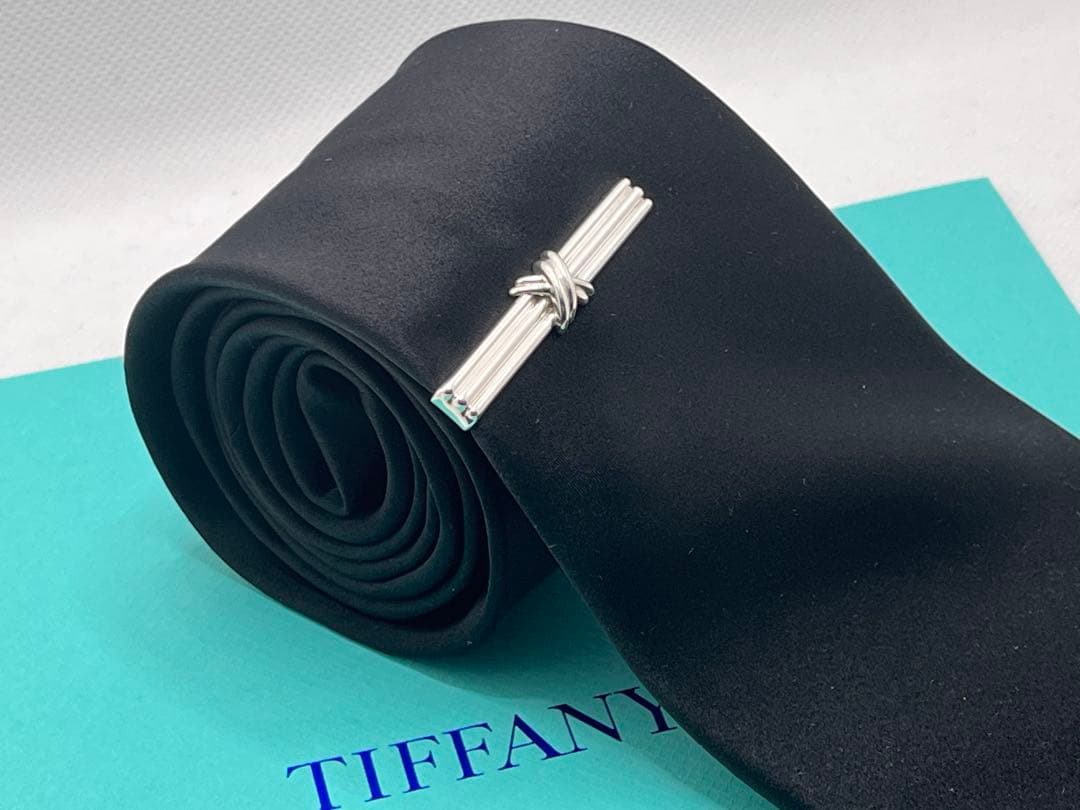 c496 美品　ティファニー　1992 シグネチャー　ネクタイピン　925