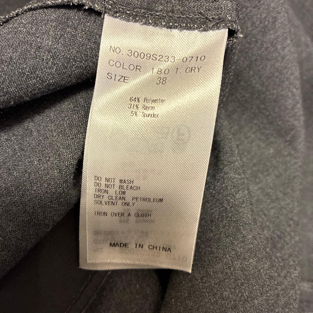 ENFOLD エンフォルド　ダークグレー 長袖ロングワンピース