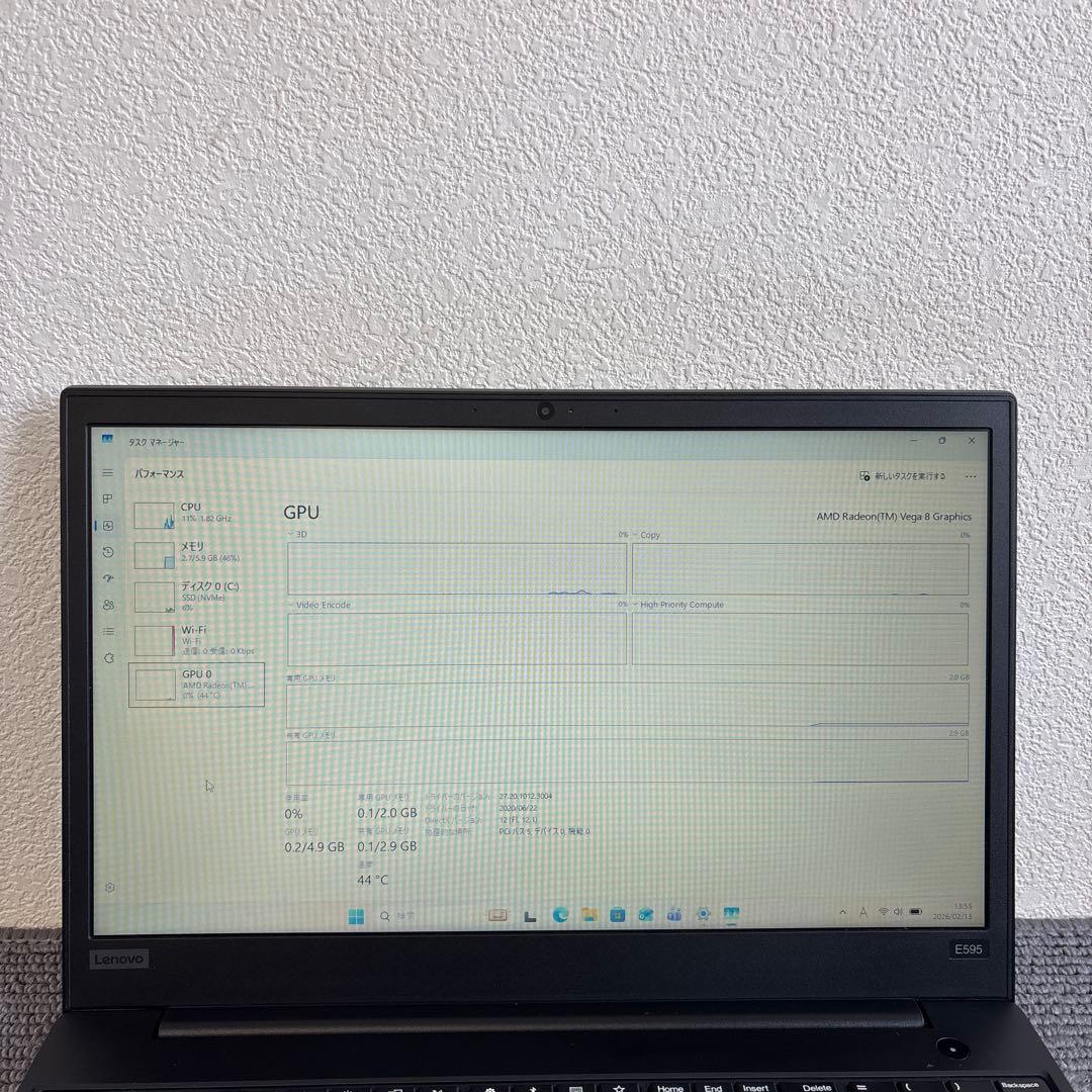 Windowsノート本体 lenovo thinkpad E595 AMD Ryzen 5 3500U