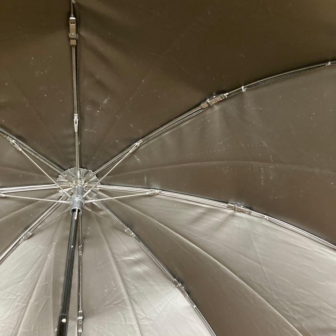 【サンバリア 100】 折りたたみ日傘　２段折 / ボーダー　ブルー　※即日発送