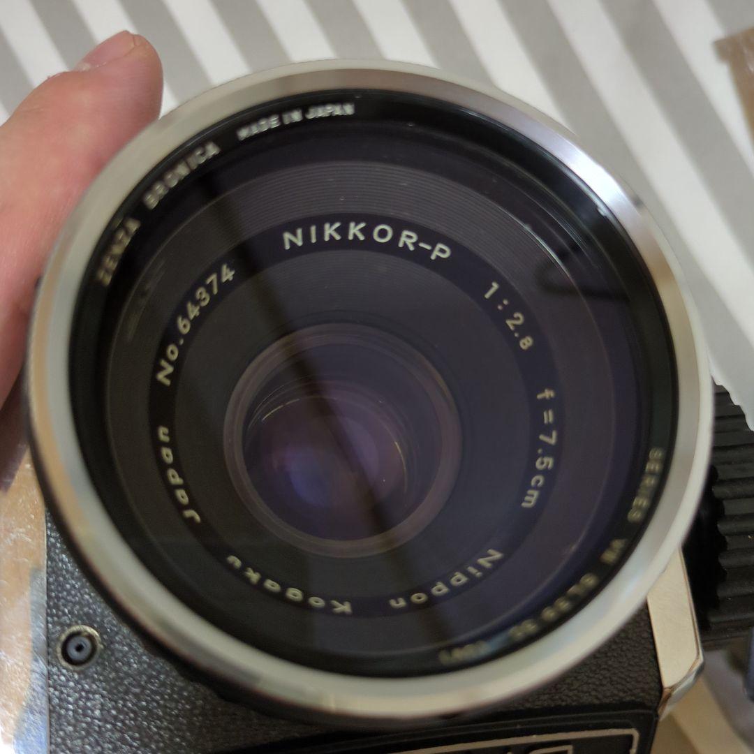 ジャンク品 NIKKOR-P 75mm f/2.8 中判カメラ