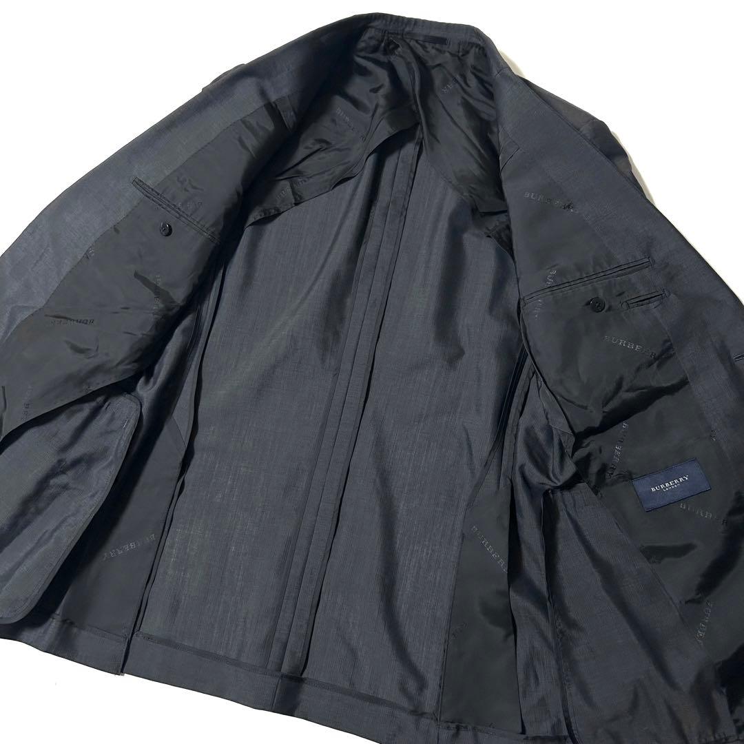 【美品】バーバリーロンドン　スーツ　ジャケット　パンツ　モヘヤ×シルク混　AB7