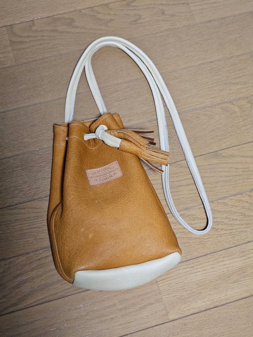 Nasngwam×EARLY MORNING　鹿革ミニバック　サコッシュ