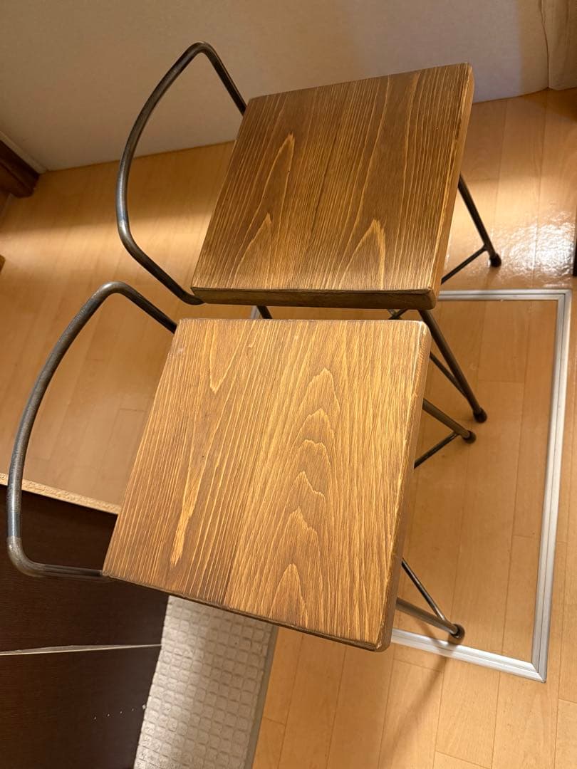 モンキーポッドカウンターテーブル　スツール付き