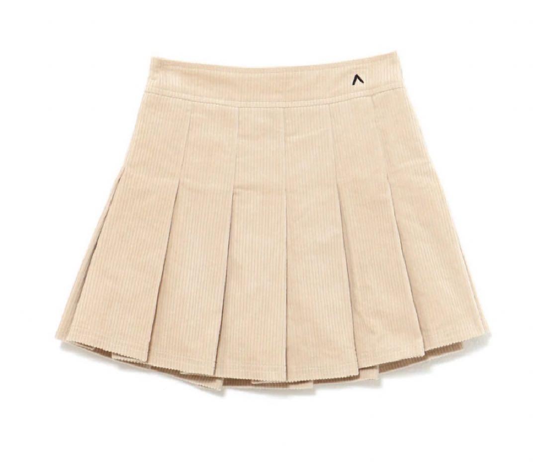 andmary Amanda pleats skirt beige Sサイズ
