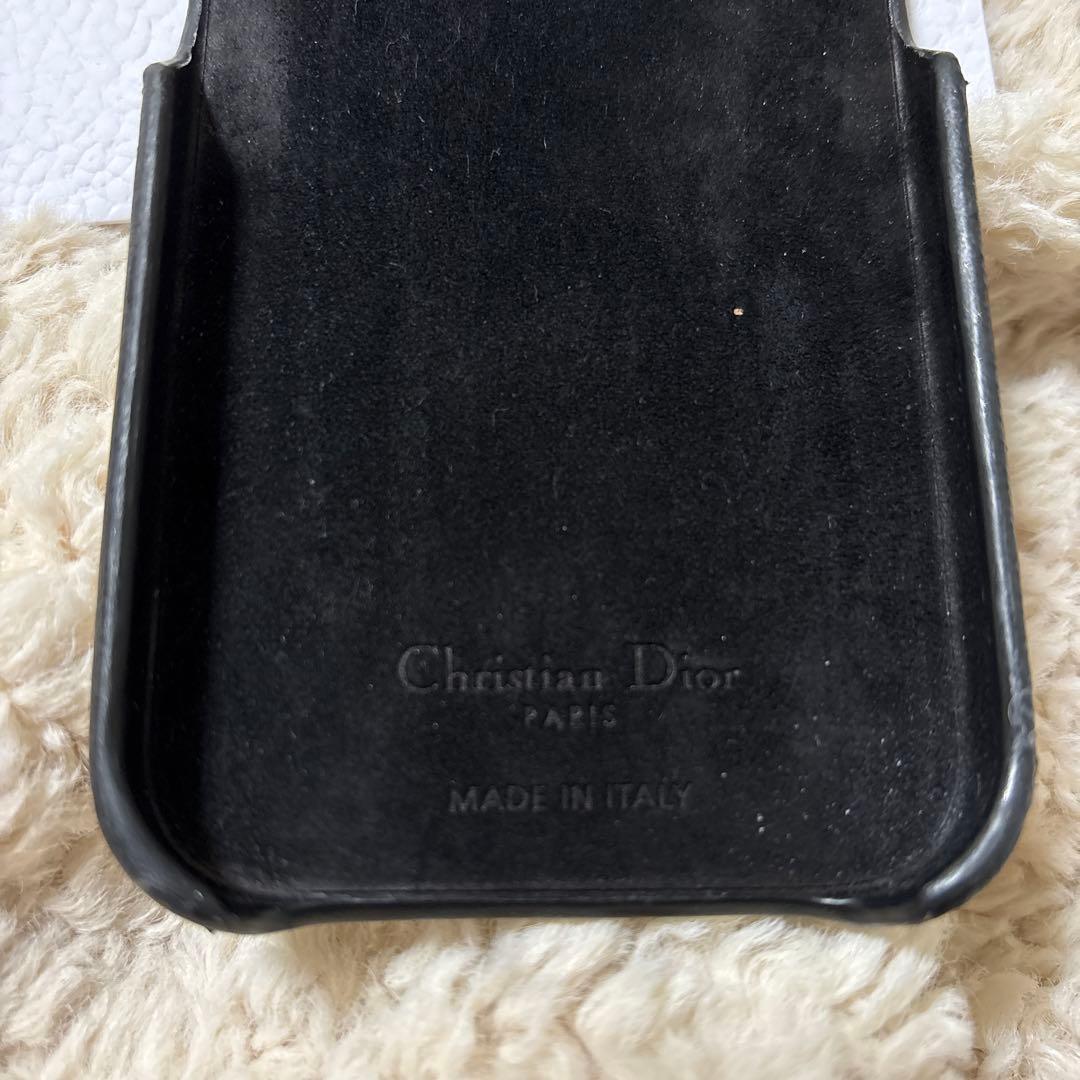 正規品Dior ディオール ブラックレザー iPhone15ケース